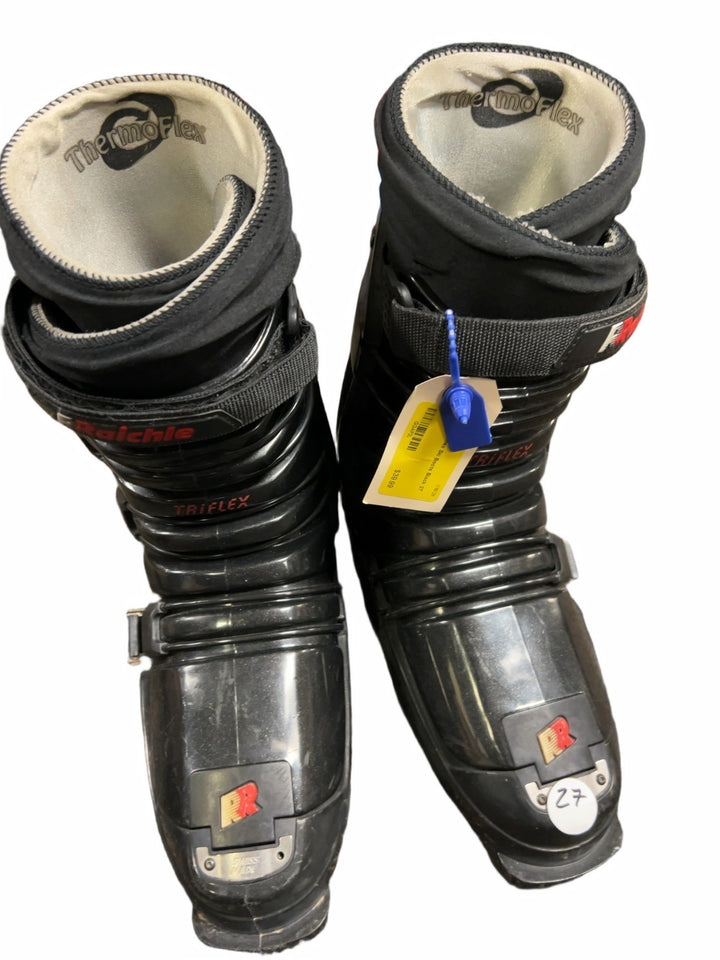 Raichle Triflex TF5 Alpine Ski Boots Black Good Mondopoint 27
