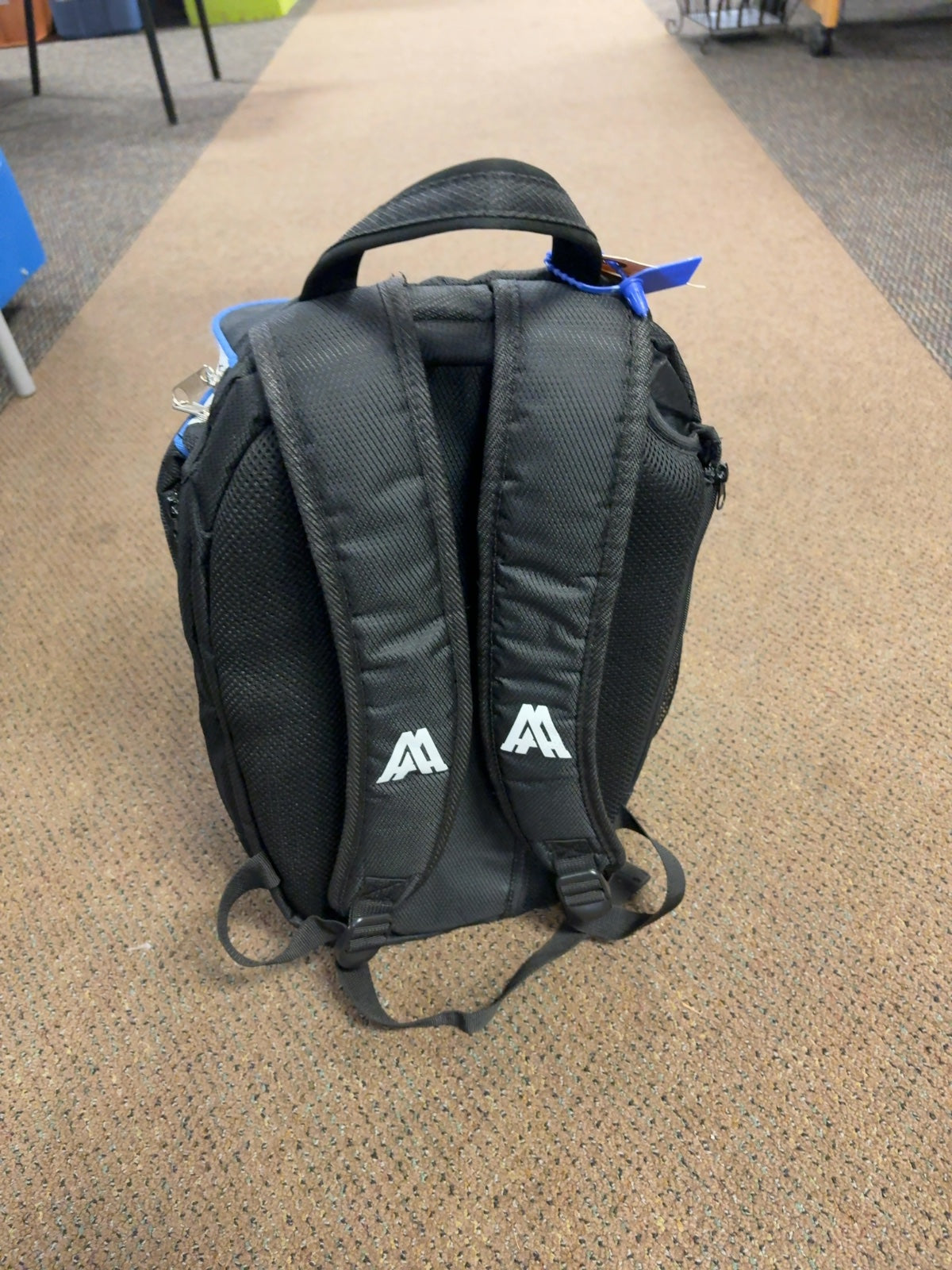 Amazin' Aces Pickleball Backpack Black/Blue/White Good Condition