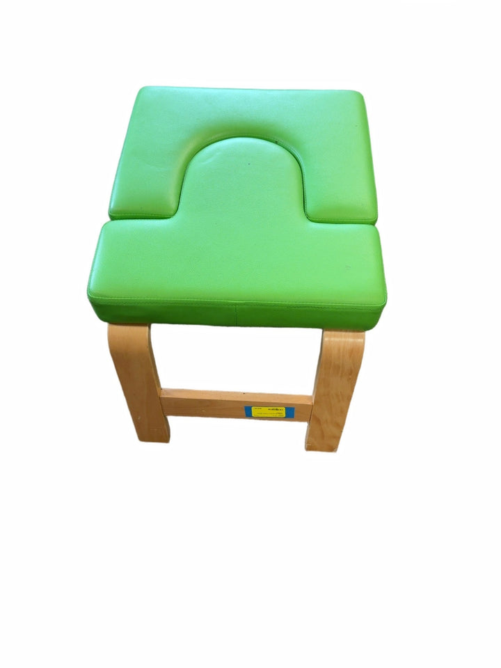 Yoga Headstand Trainer Inversion Bench Green/Natural Wood Good